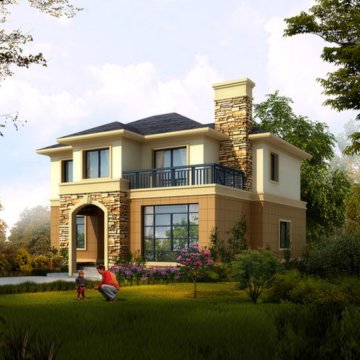 四川輕鋼別墅-簡約歐式